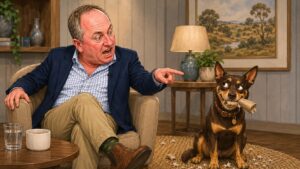 Barnaby Joyce and his dog